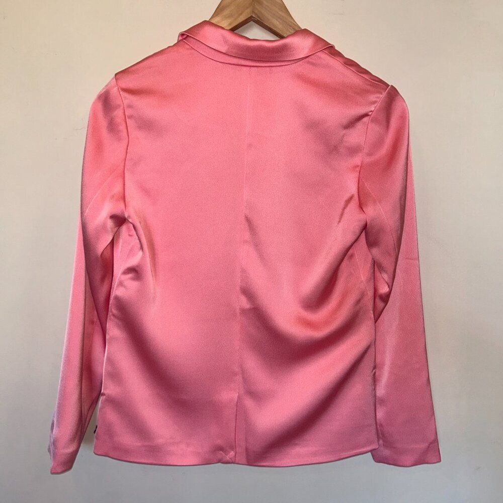 Scotch and Soda Light Pink Single Breasted Women's Blazer size 12/152 Barbiecore - Picture 3 of 13